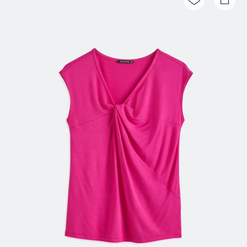 Staccato Fuchsia Twist Front Blouse